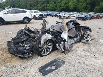 Trzecie zdjęcie samochodu z tyłu: 2013 TESLA MODEL S VIN:5YJSA1DP5DFP03491 - miniatura
