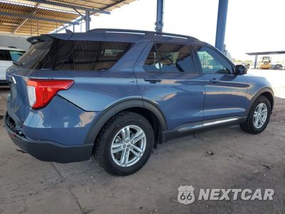 Trzecie zdjęcie samochodu z tyłu: 2021 FORD EXPLORER XLT VIN:1FMSK7DH6MGB44933 - miniatura