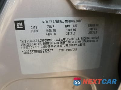 Zdjęcie 13 z 14 samochodu: 2008 SATURN AURA XE VIN:1G8ZS57B98F272507 - miniatura