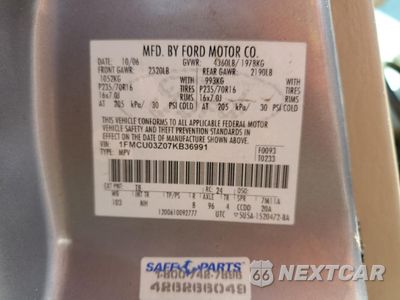 Zdjęcie 13 z 15 samochodu: 2007 FORD ESCAPE XLT VIN:1FMCU03Z07KB36991 - miniatura