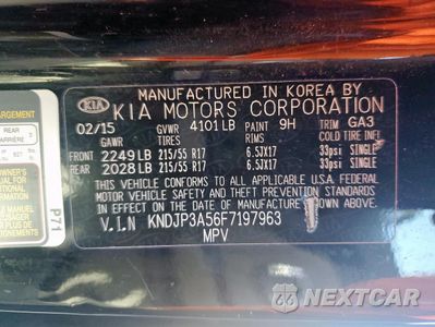 Zdjęcie 12 z 12 samochodu: 2015 KIA SOUL + VIN:KNDJP3A56F7197963 - miniatura