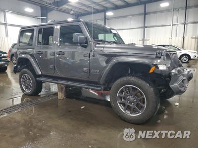Czwarte zdjęcie samochodu z boku: 2021 JEEP WRANGLER UNLIMITED SPORT VIN:1C4HJXDGXMW581011 - miniatura