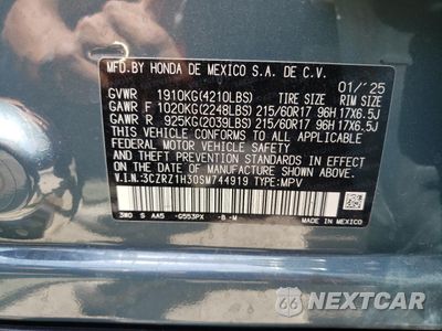 Zdjęcie 13 z 13 samochodu: 2025 HONDA HR-V LX VIN:3CZRZ1H30SM744919 - miniatura