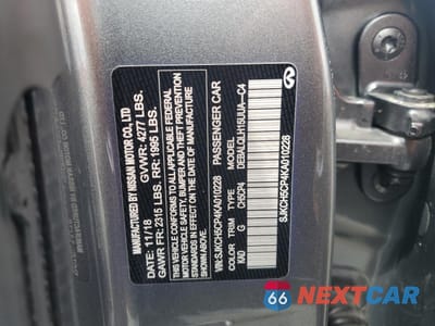Zdjęcie 13 z 15 samochodu: 2019 INFINITI QX30 PURE VIN:SJKCH5CP4KA010228 - miniatura