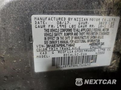 Zdjęcie 12 z 12 samochodu: 2017 NISSAN SENTRA S VIN:3N1AB7AP8HL714642 - miniatura