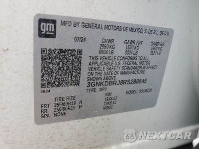Zdjęcie 13 z 13 samochodu: 2024 CHEVROLET BLAZER 2LT VIN:3GNKDBRJ8RS288545 - miniatura