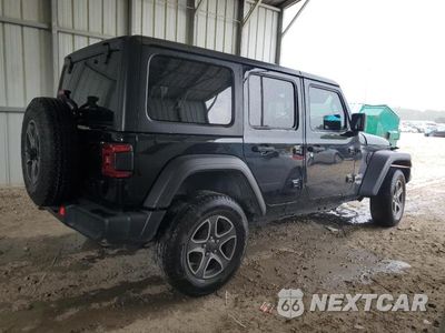 Trzecie zdjęcie samochodu z tyłu: 2021 JEEP WRANGLER UNLIMITED SPORT VIN:1C4HJXDN1MW504798 - miniatura