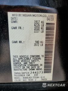 Zdjęcie 12 z 15 samochodu: 2018 NISSAN ALTIMA 2.5 VIN:1N4AL3AP1JC244173 - miniatura