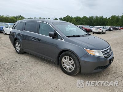 Czwarte zdjęcie samochodu z boku: 2013 HONDA ODYSSEY LX VIN:5FNRL5H29DB011653 - miniatura