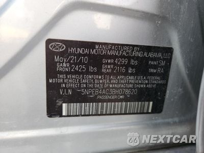 Zdjęcie 12 z 12 samochodu: 2011 HYUNDAI SONATA GLS VIN:5NPEB4AC3BH078620 - miniatura