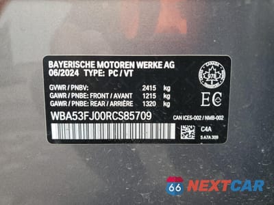 Zdjęcie 12 z 13 samochodu: 2024 BMW 530 XI VIN:WBA53FJ00RCS85709 - miniatura