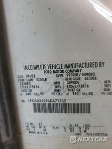 Zdjęcie 12 z 12 samochodu: 2004 FORD F350 SRW SUPER DUTY VIN:1FDSX35S94EA71332 - miniatura