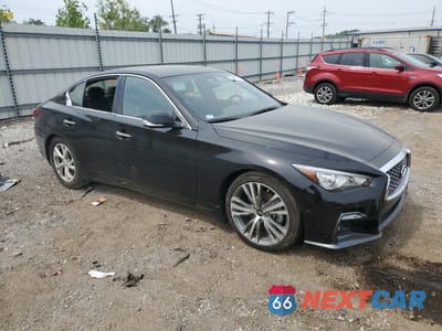 Czwarte zdjęcie samochodu z boku: 2022 INFINITI Q50 SENSORY VIN:JN1EV7CR7NM341554 - miniatura