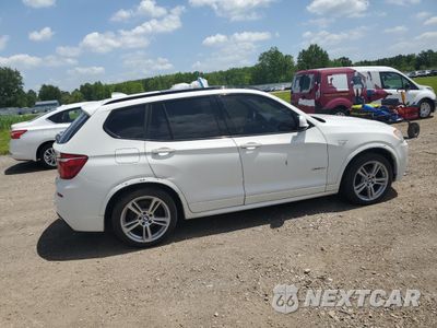 Trzecie zdjęcie samochodu z tyłu: 2014 BMW X3 XDRIVE35I VIN:5UXWX7C5XE0E79011 - miniatura