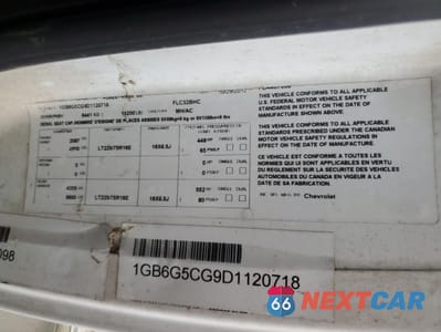 Zdjęcie 10 z 10 samochodu: 2013 CHEVROLET EXPRESS G4 - RVS CAMPER VIN:1GB6G5CG9D1120718 - miniatura