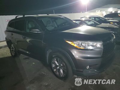 Czwarte zdjęcie samochodu z boku: 2014 TOYOTA HIGHLANDER XLE VIN:5TDKKRFHXES018708 - miniatura