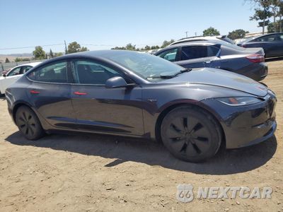 Czwarte zdjęcie samochodu z boku: 2024 TESLA MODEL 3 VIN:5YJ3E1EA2RF784265 - miniatura