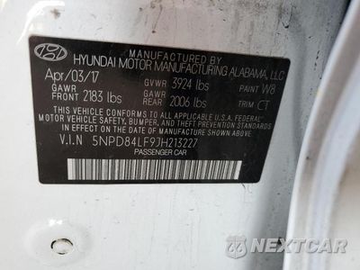 Zdjęcie 12 z 12 samochodu: 2018 HYUNDAI ELANTRA SEL VIN:5NPD84LF9JH213227 - miniatura