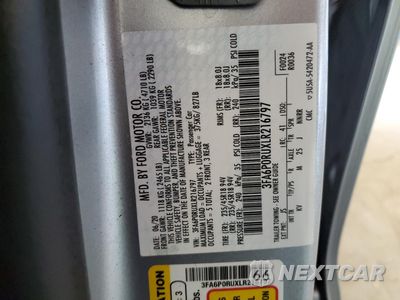 Zdjęcie 12 z 13 samochodu: 2020 FORD FUSION TITANIUM VIN:3FA6P0RUXLR216797 - miniatura