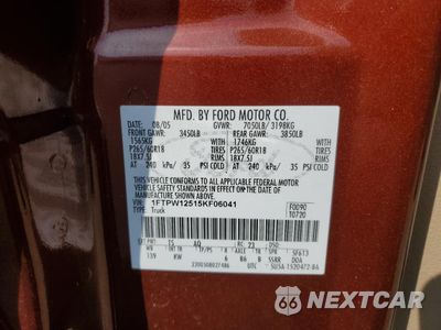Zdjęcie 12 z 14 samochodu: 2005 FORD F150 SUPERCREW VIN:1FTPW12515KF06041 - miniatura