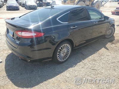 Trzecie zdjęcie samochodu z tyłu: 2015 FORD FUSION TITANIUM VIN:3FA6P0K94FR106130 - miniatura