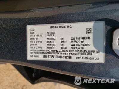 Zdjęcie 12 z 14 samochodu: 2022 TESLA MODEL 3 VIN:5YJ3E1EB1NF290336 - miniatura