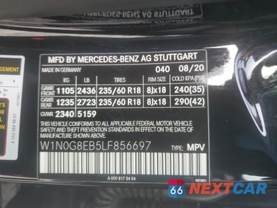 Zdjęcie 13 z 13 samochodu: 2020 MERCEDES-BENZ GLC 300 4MATIC VIN:W1N0G8EB5LF856697 - miniatura