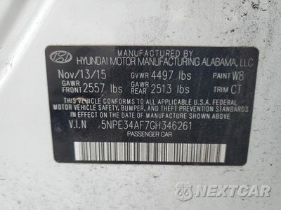 Zdjęcie 12 z 12 samochodu: 2016 HYUNDAI SONATA SPORT VIN:5NPE34AF7GH346261 - miniatura