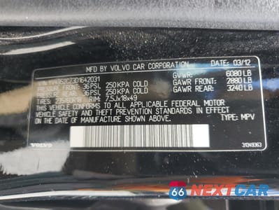 Zdjęcie 13 z 13 samochodu: 2013 VOLVO XC90 3.2 VIN:YV4952CZ3D1642031 - miniatura