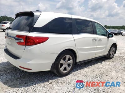 Trzecie zdjęcie samochodu z tyłu: 2019 HONDA ODYSSEY EXL VIN:5FNRL6H76KB063983 - miniatura