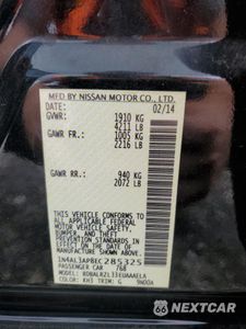 Zdjęcie 12 z 12 samochodu: 2014 NISSAN ALTIMA 2.5 VIN:1N4AL3AP8EC285325 - miniatura