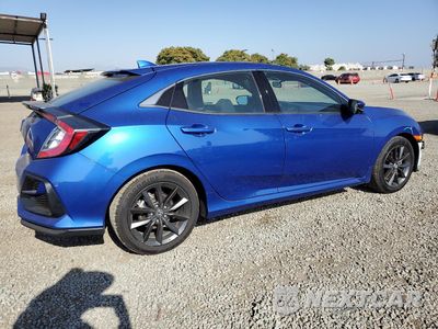 Trzecie zdjęcie samochodu z tyłu: 2021 HONDA CIVIC EX VIN:SHHFK7H65MU416573 - miniatura