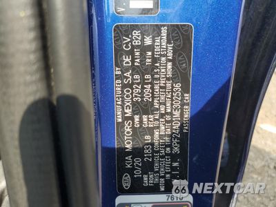 Zdjęcie 12 z 12 samochodu: 2021 KIA FORTE FE VIN:3KPF24AD1ME302536 - miniatura