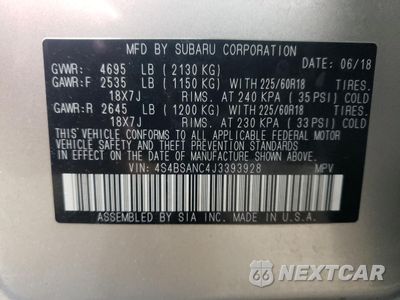 Zdjęcie 14 z 16 samochodu: 2018 SUBARU OUTBACK 2.5I LIMITED VIN:4S4BSANC4J3393928 - miniatura