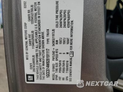 Zdjęcie 12 z 14 samochodu: 2002 CHEVROLET S TRUCK S10 VIN:1GCCS14W828191117 - miniatura