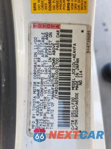 Zdjęcie 12 z 14 samochodu: 2001 LEXUS IS 300 VIN:JTHBD182910021700 - miniatura