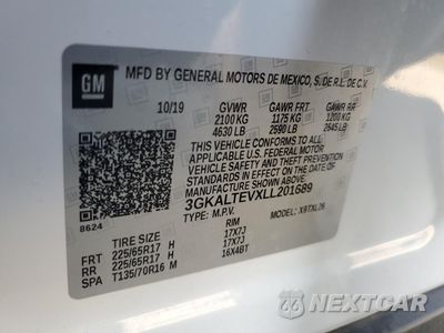 Zdjęcie 12 z 14 samochodu: 2020 GMC TERRAIN SLE VIN:3GKALTEVXLL201689 - miniatura