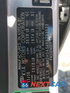 Zdjęcie 13 z 15 samochodu: 2011 KIA RIO BASE VIN:KNADH5A34B6793073 - miniatura