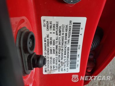 Zdjęcie 13 z 15 samochodu: 2016 HONDA CIVIC LX VIN:2HGFC2F5XGH541824 - miniatura