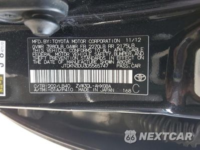 Zdjęcie 12 z 12 samochodu: 2013 TOYOTA PRIUS VIN:JTDKN3DU3D5565747 - miniatura