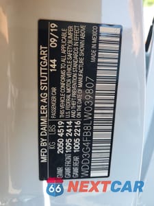 Zdjęcie 12 z 15 samochodu: 2020 MERCEDES-BENZ A 220 4MATIC VIN:WDD3G4FB8LW039807 - miniatura