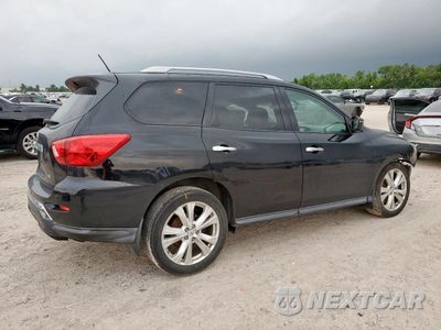 Trzecie zdjęcie samochodu z tyłu: 2018 NISSAN PATHFINDER S VIN:5N1DR2MN1JC651755 - miniatura