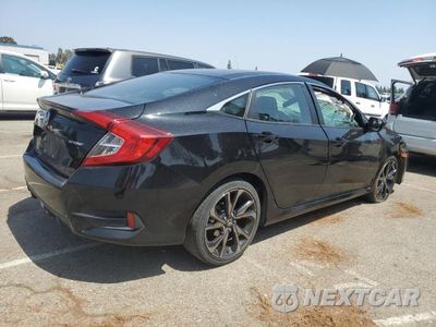 Trzecie zdjęcie samochodu z tyłu: 2020 HONDA CIVIC SPORT VIN:2HGFC2F84LH593003 - miniatura
