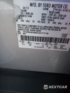 Zdjęcie 13 z 13 samochodu: 2013 FORD EXPLORER XLT VIN:1FM5K8D88DGC71718 - miniatura