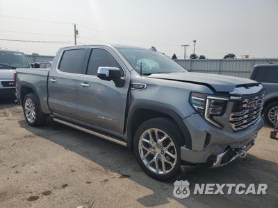 Czwarte zdjęcie samochodu z boku: 2023 GMC SIERRA K1500 DENALI VIN:3GTUUGEL0PG143151 - miniatura