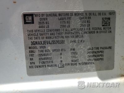 Zdjęcie 13 z 13 samochodu: 2018 CHEVROLET EQUINOX LT VIN:3GNAXJEV4JS536588 - miniatura