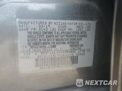 Zdjęcie 12 z 15 samochodu: 2019 NISSAN SENTRA S VIN:3N1AB7AP9KL628408 - miniatura