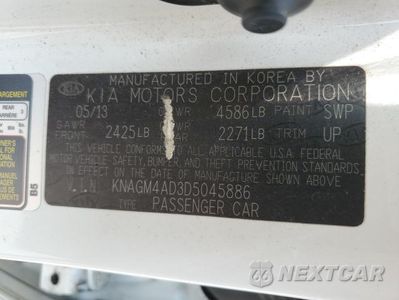 Zdjęcie 23 z 24 samochodu: 2013 KIA OPTIMA HYBRID VIN:KNAGM4AD3D5045886 - miniatura