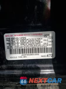 Zdjęcie 14 z 16 samochodu: 2011 MITSUBISHI OUTLANDER SPORT ES VIN:JA4AP3AU2BZ012002 - miniatura