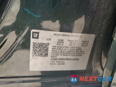 Zdjęcie 12 z 13 samochodu: 2021 CADILLAC CT4 LUXURY VIN:1G6DA5RK5M0114990 - miniatura
